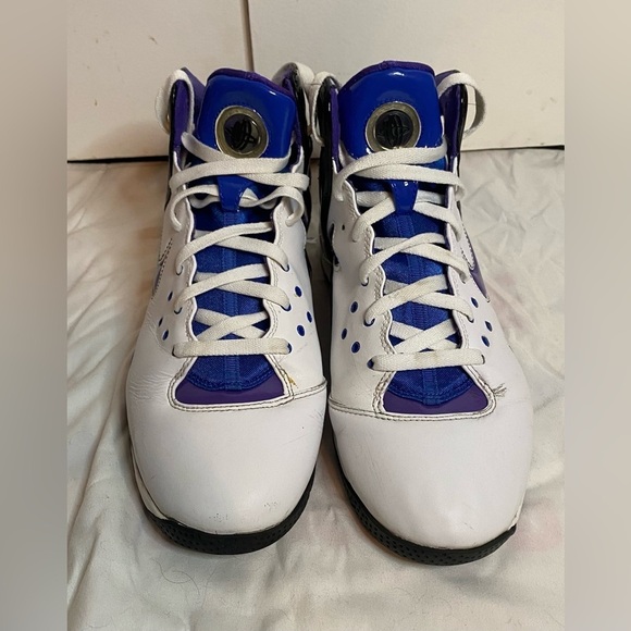 RARE! Nike Men’s Huarache \'08 BBall \'White Purple\', Size 9.5